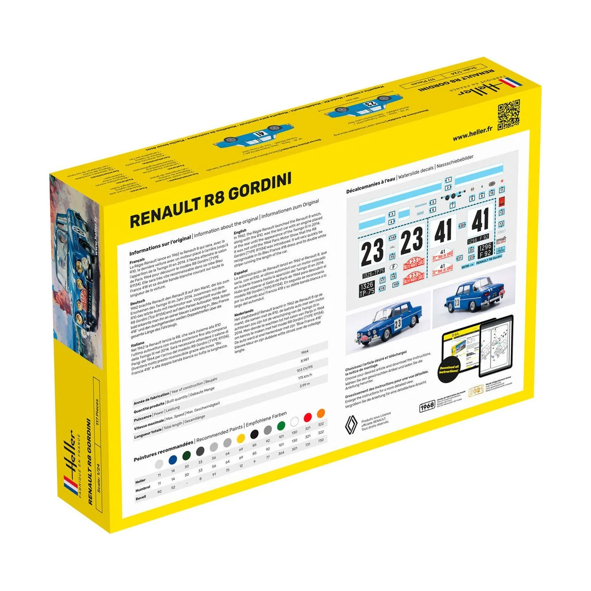 STARTER KIT Renault R8 Gordini, 1/24 - Heller 56700