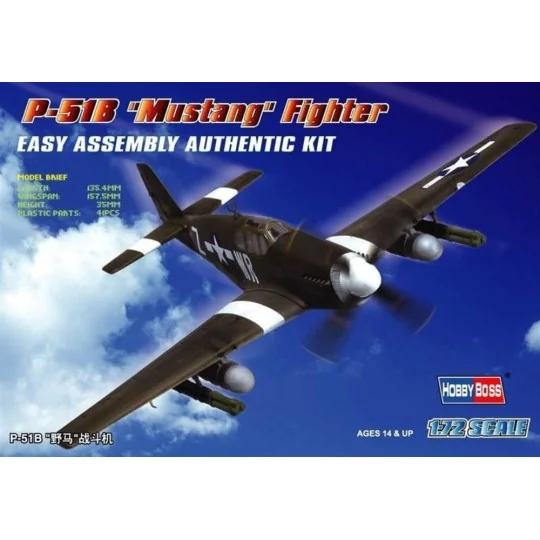 P-51B 'Mustang' Fighter, 1/72 - Hobby Boss 80242