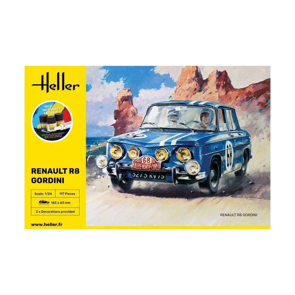 STARTER KIT Renault R8 Gordini, 1/24 - Heller 56700