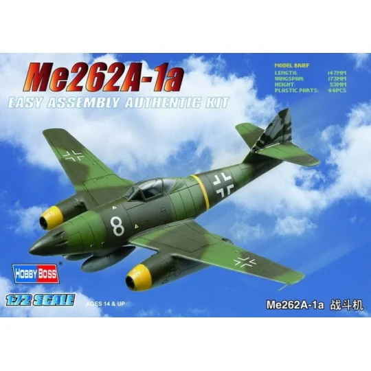 Me262A-1a, 1/72 - Hobby Boss 80249 Me262A-1a, 1/72 - Hobby Boss 80249