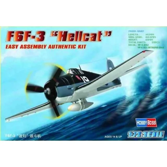 F6F-3 ''Hellcat'', 1/72 - Hobby Boss 80256 F6F-3 ''Hellcat'', 1/72 - Hobby Boss 80256