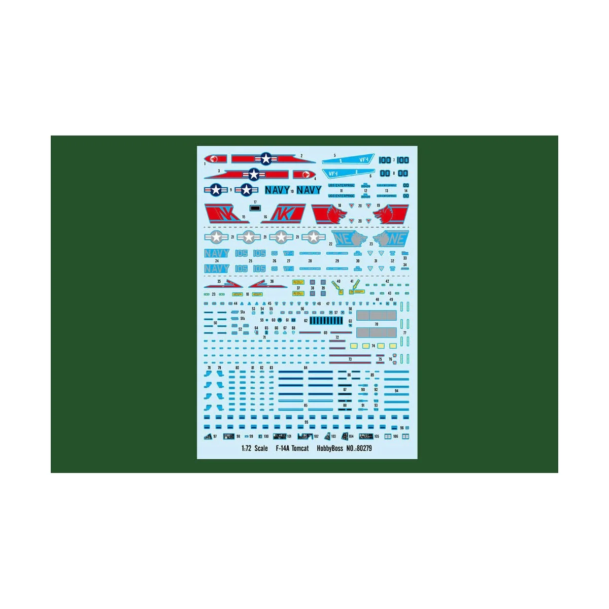 F-14A Tomcat, 1/72 - Hobby Boss 80279