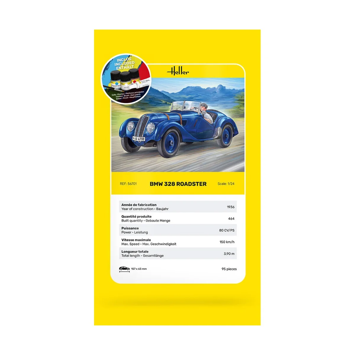 STARTER KIT BMW 328 Roadster - Heller 56701