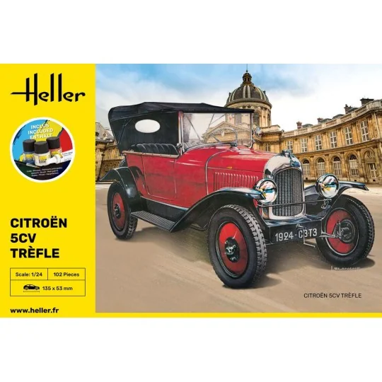 STARTER KIT Citroen Trefle, 1/24 - Heller 56702 STARTER KIT Citroen Trefle, 1/24 - Heller 56702