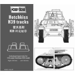 Hotchkiss H39 tank tracks, 1/35 - Hobby Boss 81003