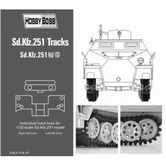 Sd.Kfz 251 tracks - Hobby Boss 81005