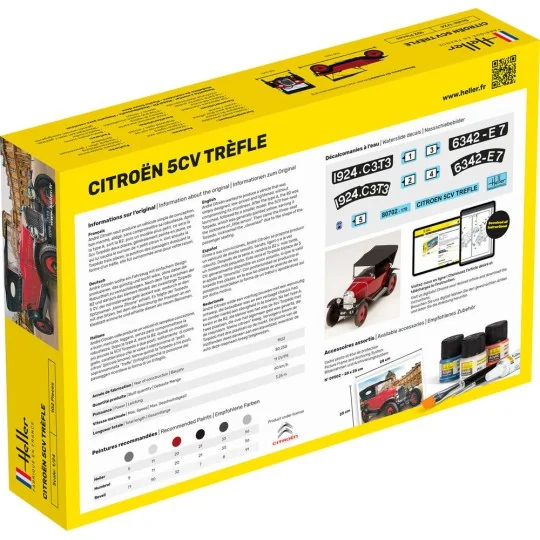 STARTER KIT Citroen Trefle, 1/24 - Heller 56702 STARTER KIT Citroen Trefle, 1/24 - Heller 56702