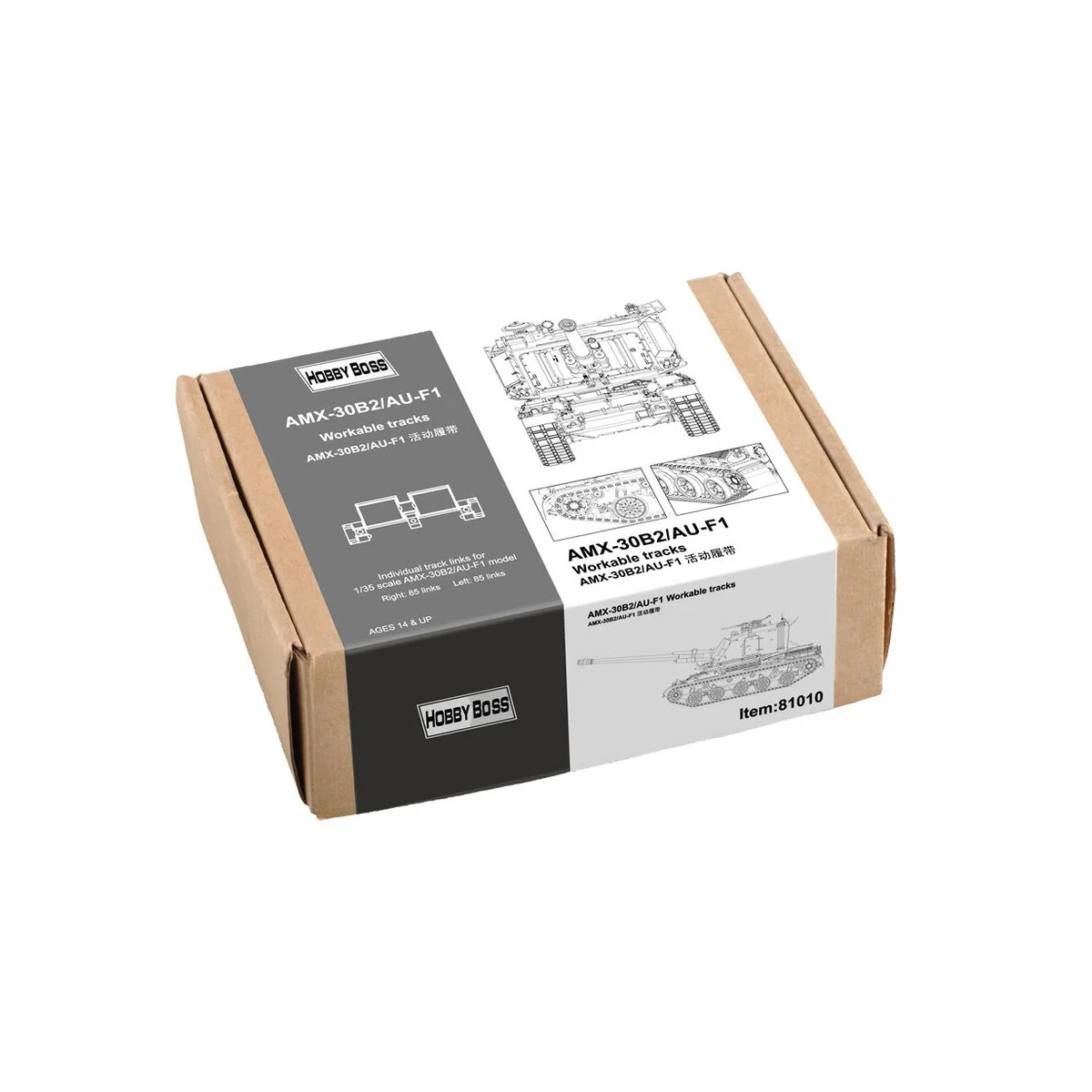 AMX-30B2/AU-F1 Workable Tracks, 1/35 - Hobby Boss 81010 AMX-30B2/AU-F1 Workable Tracks, 1/35 - Hobby Boss 81010