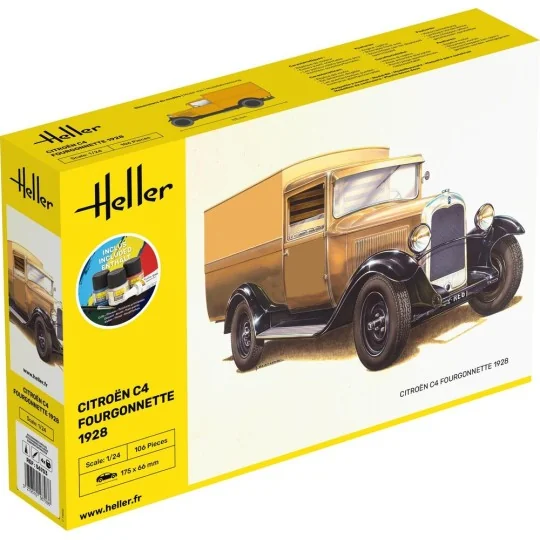 STARTER KIT Citroen C4 Fourgonnette 1928, 1/24 - Heller 56703