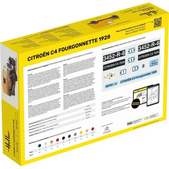 STARTER KIT Citroen C4 Fourgonnette 1928 - Heller 56703
