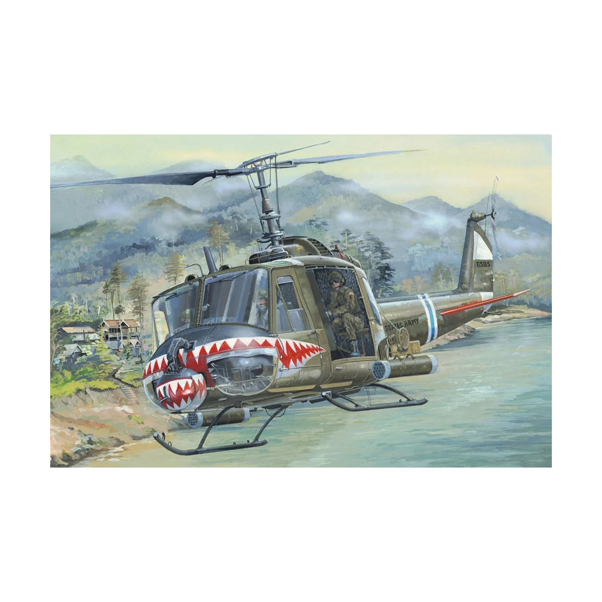 UH-1 Huey B, 1/18 - Hobby Boss 81806