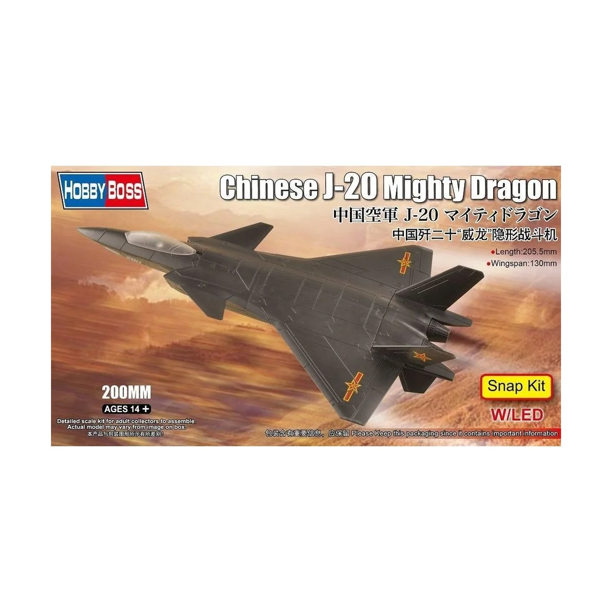 Chinese J-20 Mighty Dragon - Hobby Boss 81902