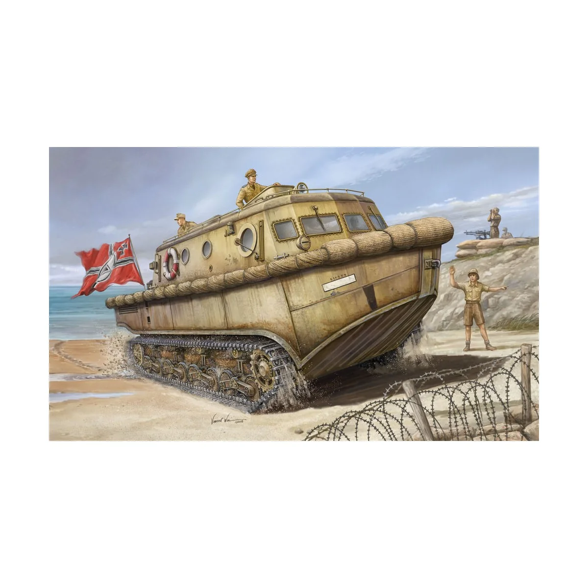 Deutscher Land-Wasser-Schlepper frühe Produktion, 1/35 - Hobby Boss... Deutscher Land-Wasser-Schlepper frühe Produktion, 1/35 - Hobby Boss...
