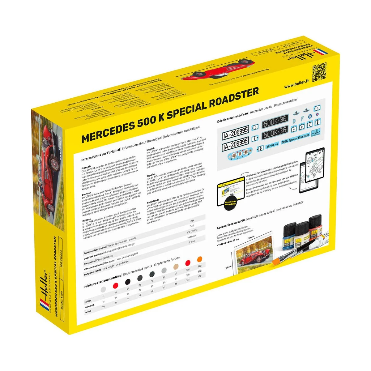 STARTER KIT 500 K Special Roadster - Heller 56710