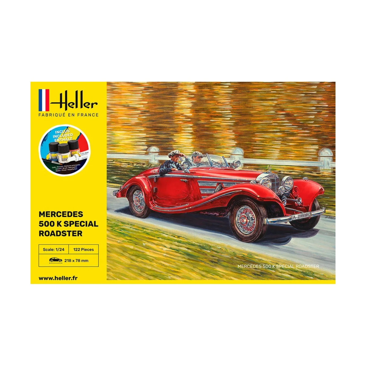 STARTER KIT 500 K Special Roadster, 1/24 - Heller 56710