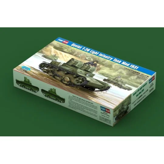 Soviet T-26 Light Infantry Tank Mod 1931, 1/35 - Hobby Boss 82494 Soviet T-26 Light Infantry Tank Mod 1931, 1/35 - Hobby Boss 82494
