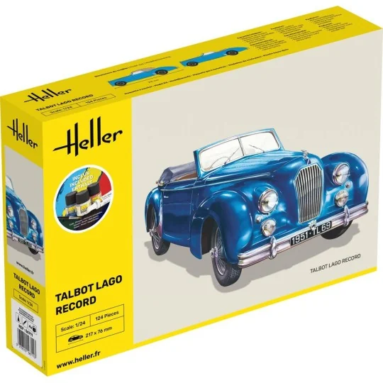 STARTER KIT Talbot Lago Record, 1/24 - Heller 56711 STARTER KIT Talbot Lago Record, 1/24 - Heller 56711