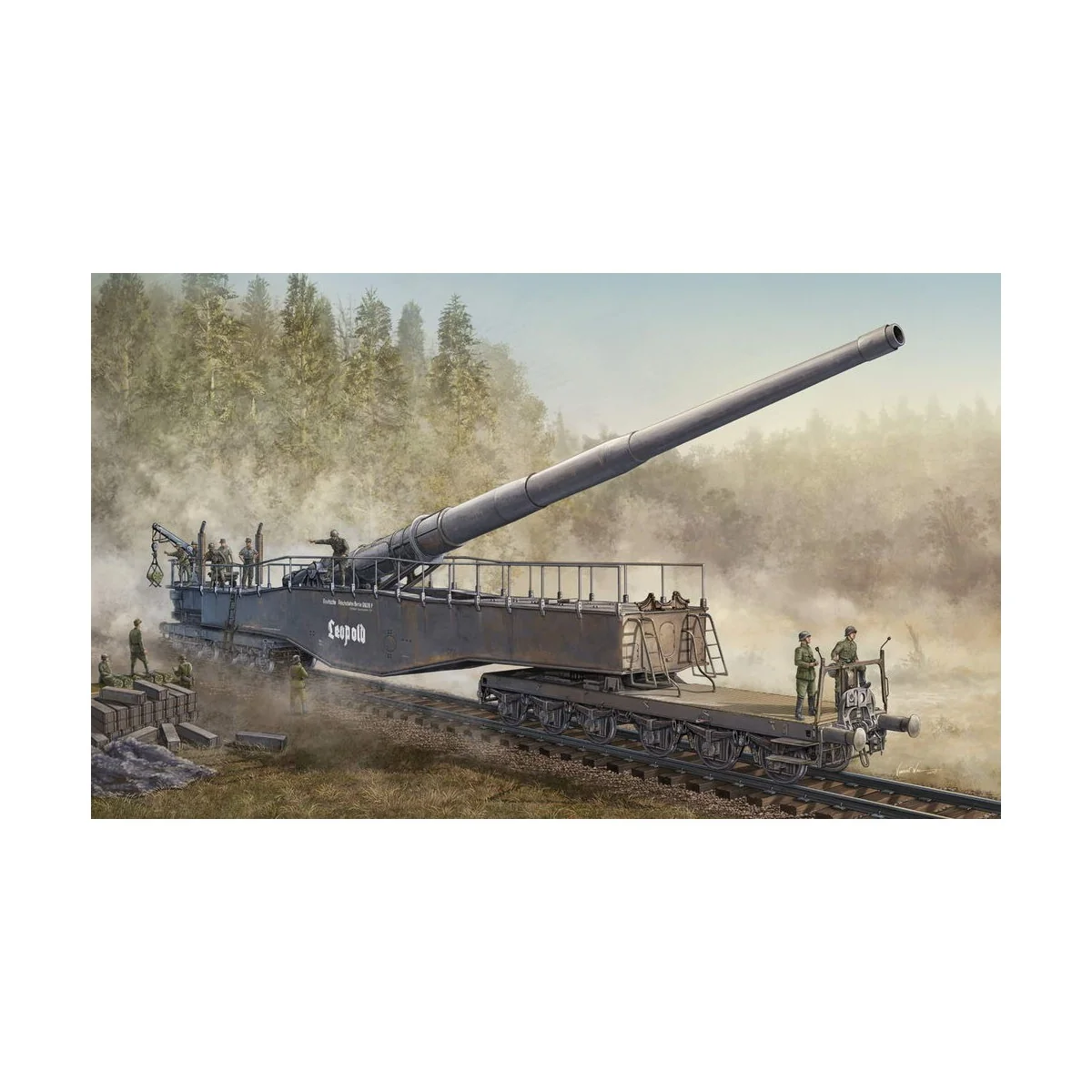 German 280mm K5(E) Railway Gun Leopold, 1/72 - Hobby Boss 82903
