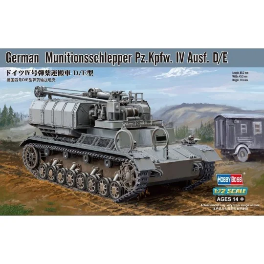 German Munitionsschlepper Pz.Kpfw. IV Ausf. D/E, 1/72 - Hobby Boss ... German Munitionsschlepper Pz.Kpfw. IV Ausf. D/E, 1/72 - Hobby Boss ...