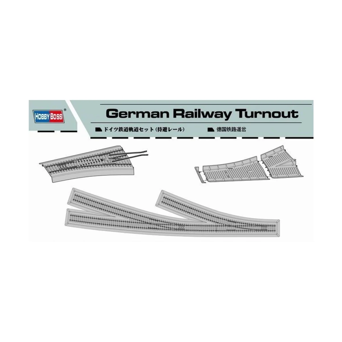 German Railway Turnout, 1/72 - Hobby Boss 82909
