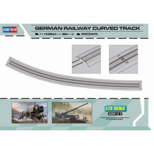 German Railway Curved Track, 1/72 - Hobby Boss 82910
