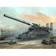 German 80cm K(E) railway gun Dora - Hobby Boss 82911