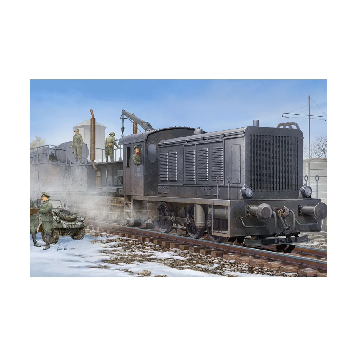 German WR360 C12 Locomotive, 1/72 - Hobby Boss 82913