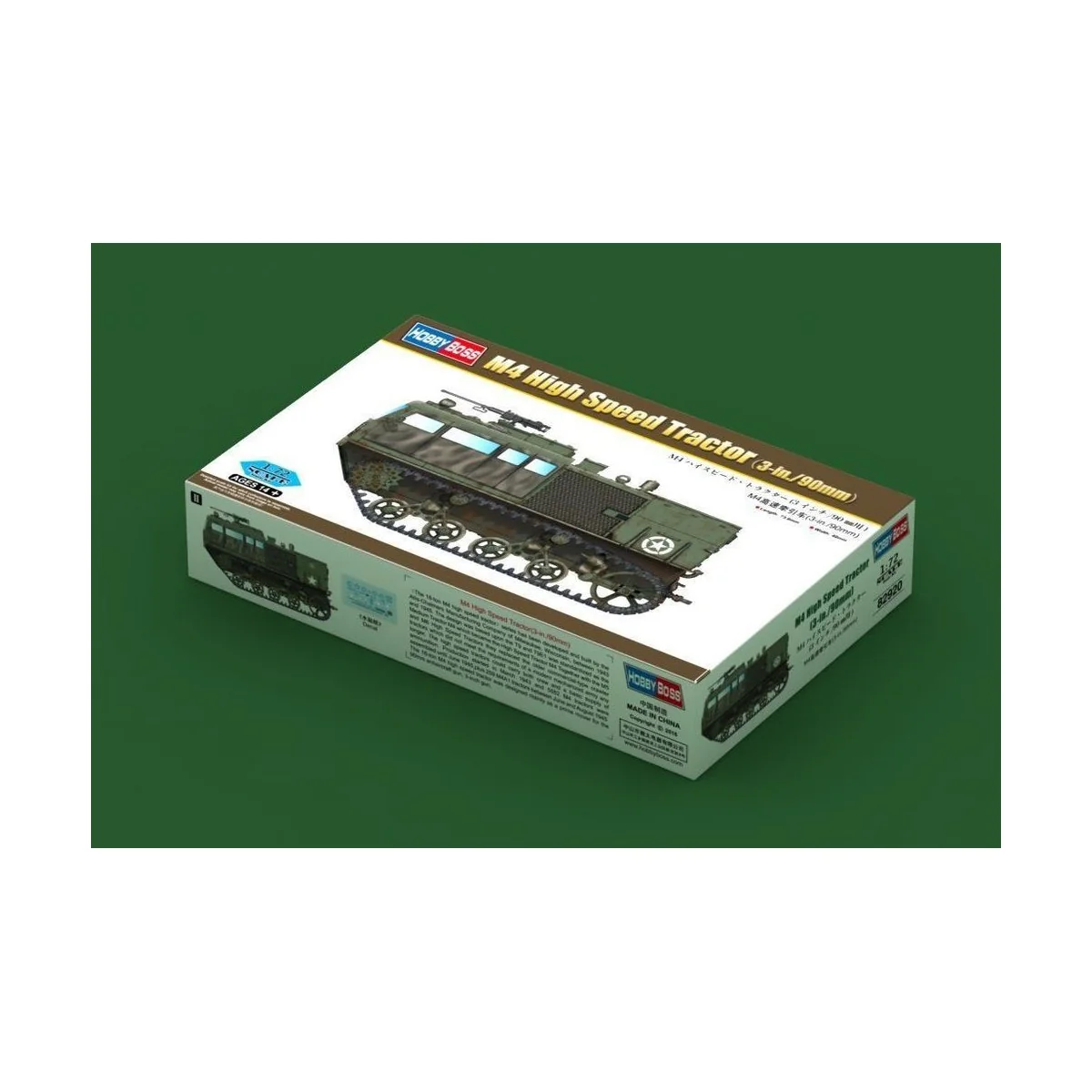 M4 High Speed Tractor (3-in./90mm), 1/72 - Hobby Boss 82920 M4 High Speed Tractor (3-in./90mm), 1/72 - Hobby Boss 82920