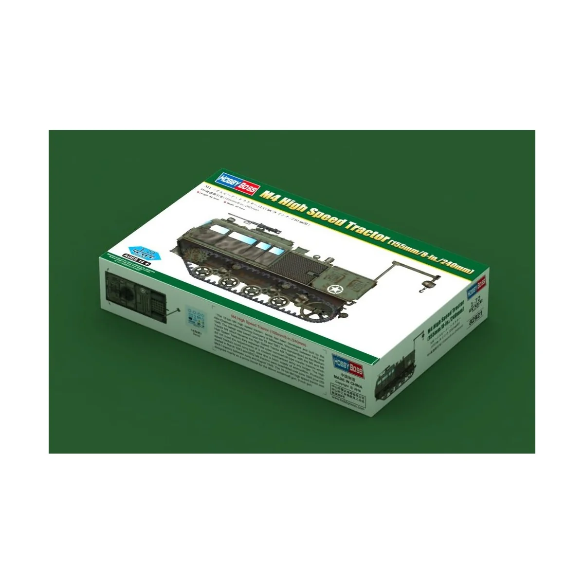 M4 High Speed Tractor(155mm/8-in./240mm), 1/72 - Hobby Boss 82921 M4 High Speed Tractor(155mm/8-in./240mm), 1/72 - Hobby Boss 82921