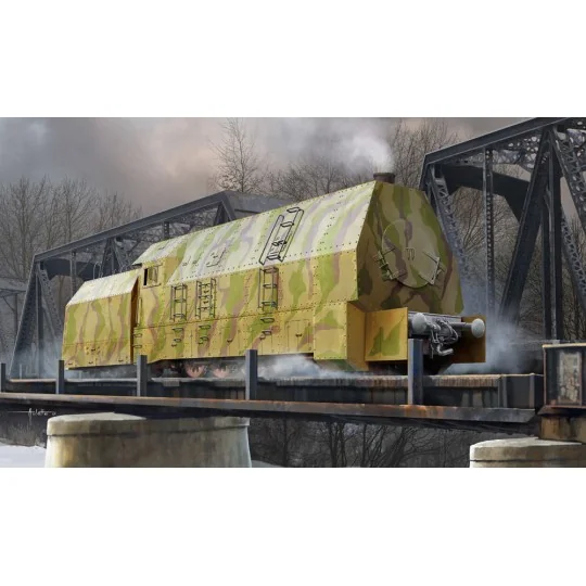 German Panzerlok BR57 Armoured Locomotiv, 1/72 - Hobby Boss 82922 German Panzerlok BR57 Armoured Locomotiv, 1/72 - Hobby Boss 82922