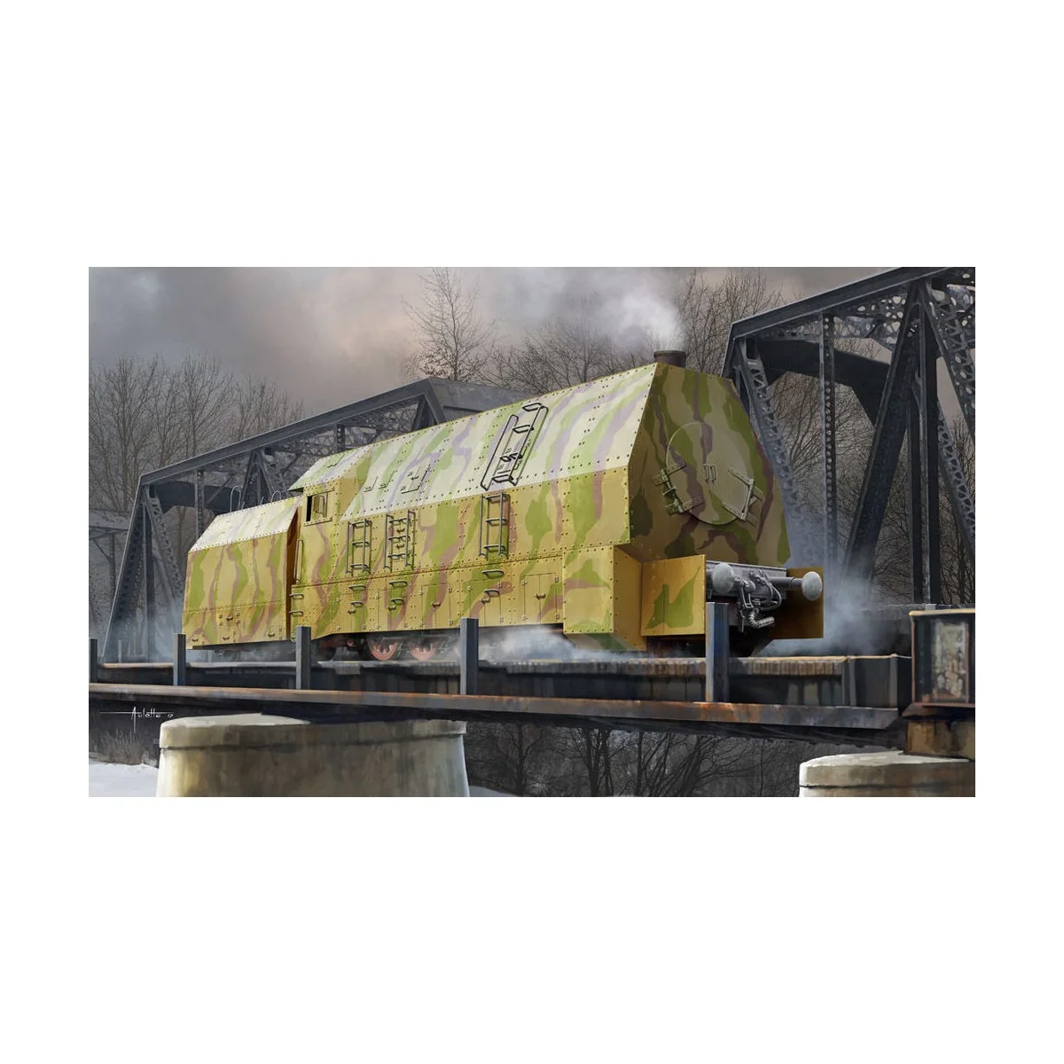 German Panzerlok BR57 Armoured Locomotiv - Hobby Boss 82922