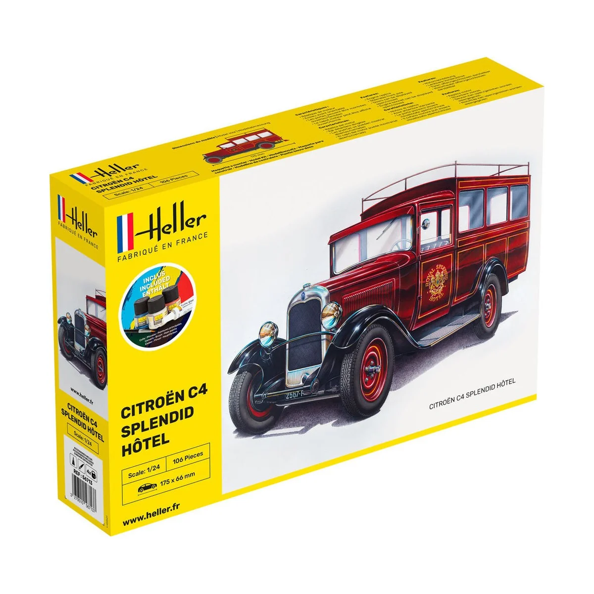 STARTER KIT Citroen C4 "Splendid Hotel", 1/24 - Heller 56713