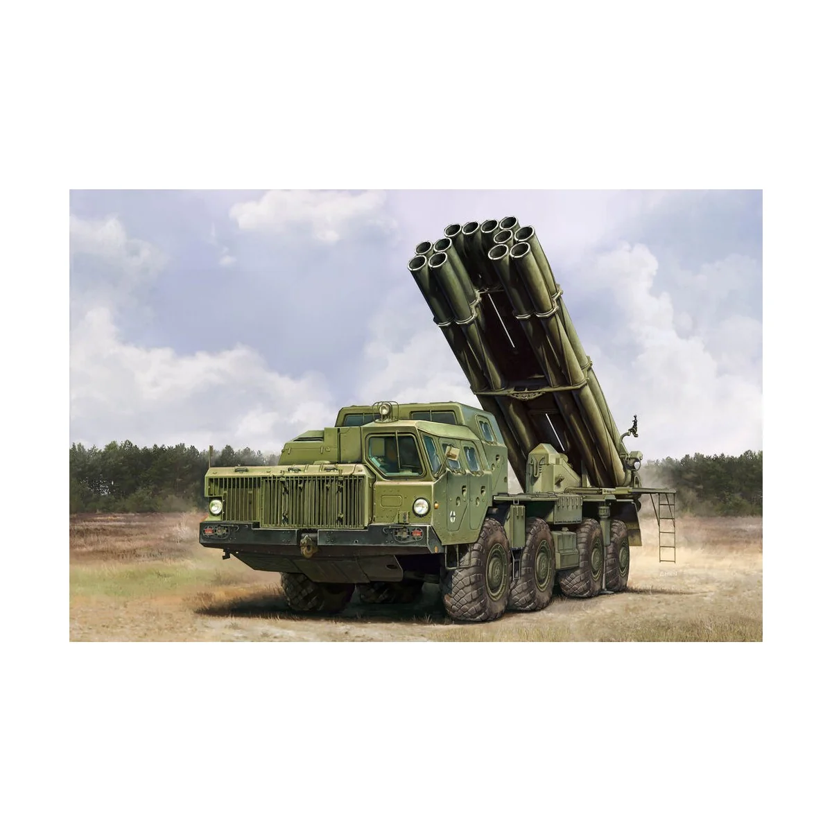 Russian 9A52-2 Smerch-M multiple rocket launcher of RSZO 9k58 Smerc... Russian 9A52-2 Smerch-M multiple rocket launcher of RSZO 9k58 Smerc...