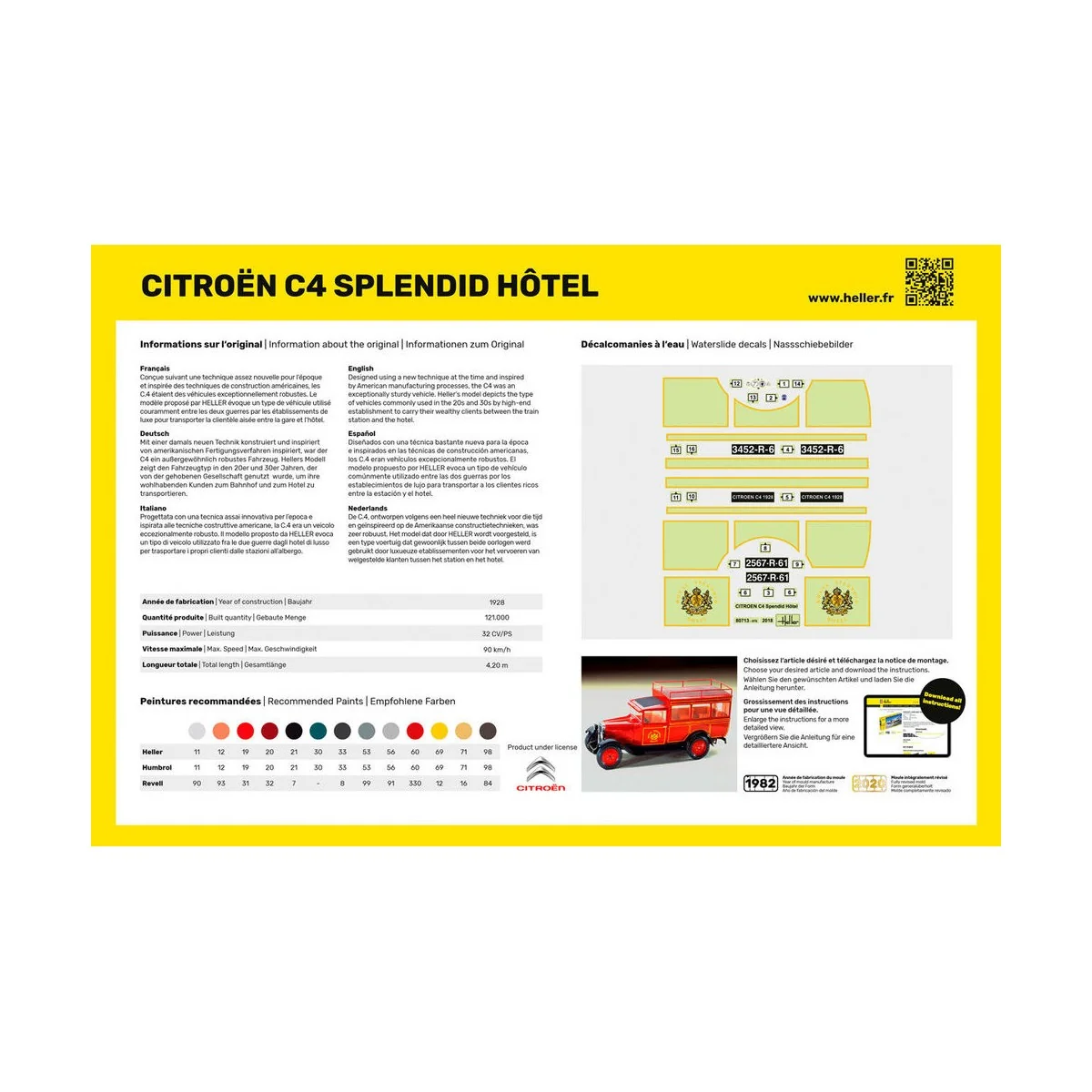 STARTER KIT Citroen C4 "Splendid Hotel", 1/24 - Heller 56713