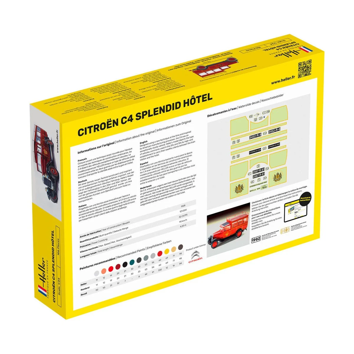 STARTER KIT Citroen C4 "Splendid Hotel", 1/24 - Heller 56713