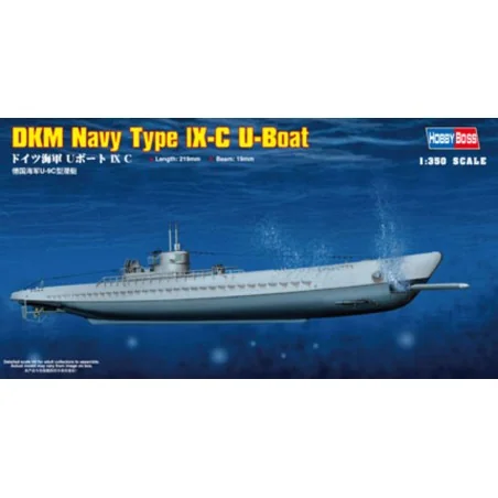 German Navy Type IX-C U-Boat, 1/350 - Hobby Boss 83508