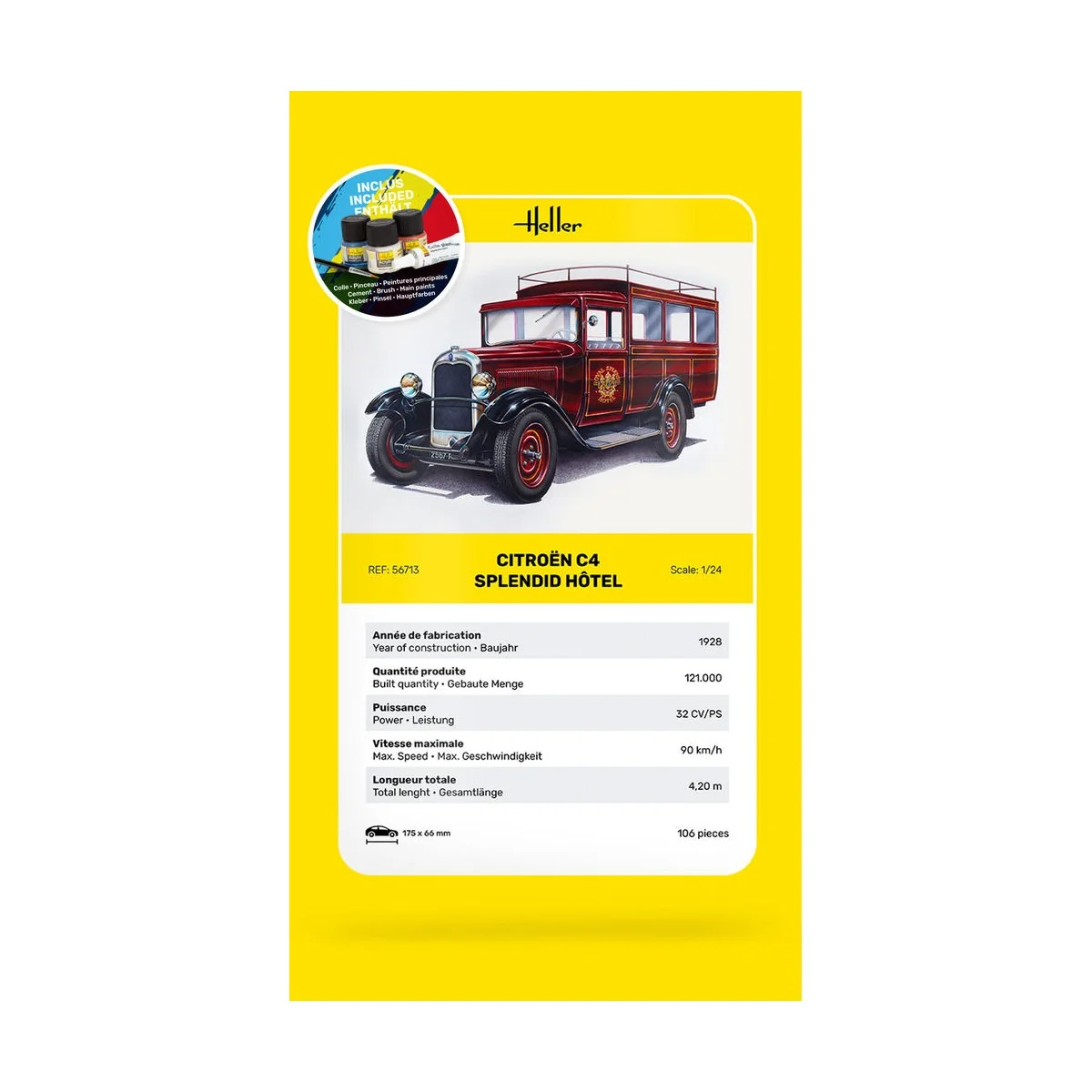 STARTER KIT Citroen C4 "Splendid Hotel" - Heller 56713