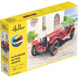STARTER KIT Alfa Romeo 6C 1750 Zagato, 1/24 - Heller 56715
