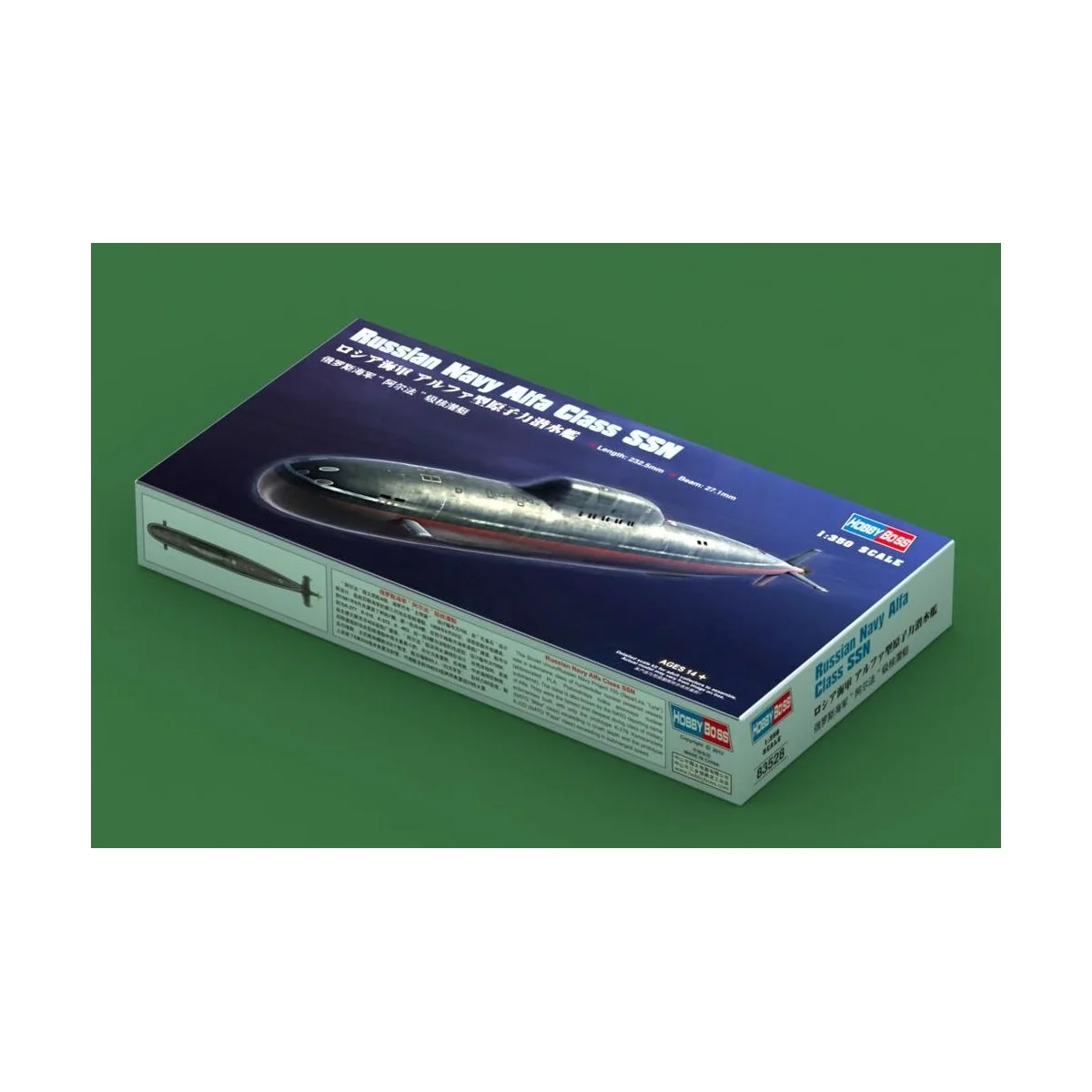 Russian Navy Alfa Class SSN, 1/350 - Hobby Boss 83528