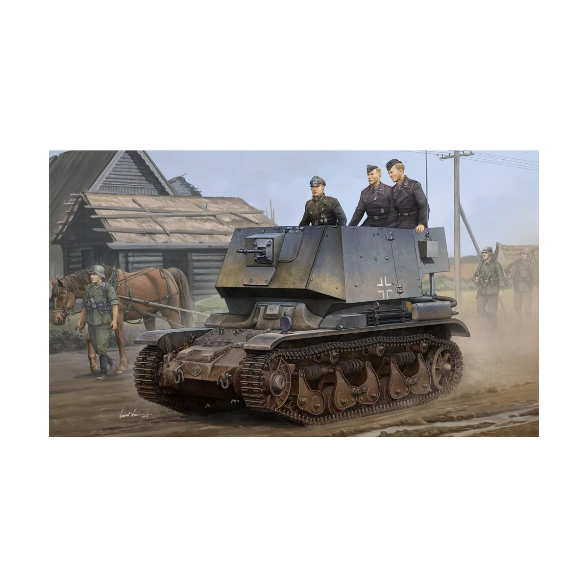 Befehlsfahrzeug auf Fgst.Pz.Kpfw.35 R731 - Hobby Boss 83809