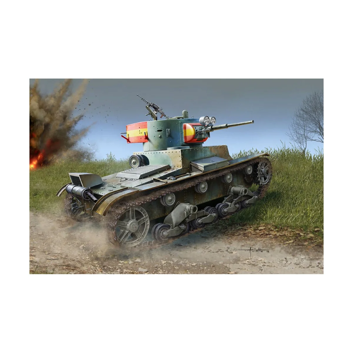 Soviet T-26 Light Infantry Tank Mod.1936, 1/35 - Hobby Boss 83810