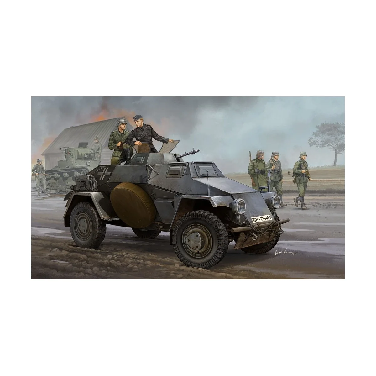 German Sd.Kfz.221 Leichter Panzerspahwag - Hobby Boss 83812