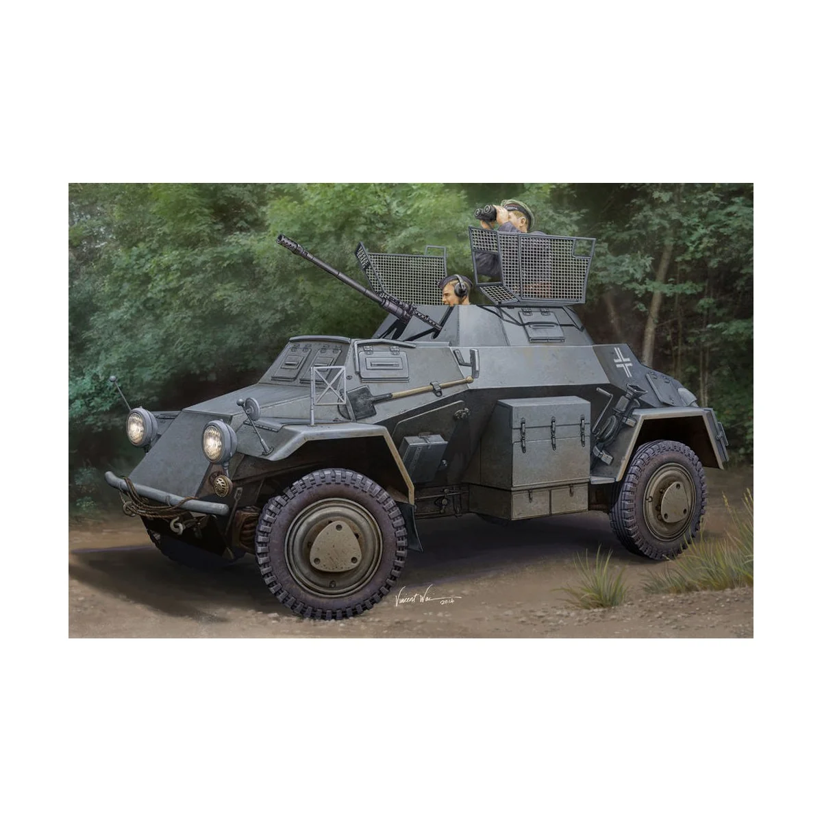 German Sd.Kfz.222 Leichter Panzerspahwag, 1/35 - Hobby Boss 83815