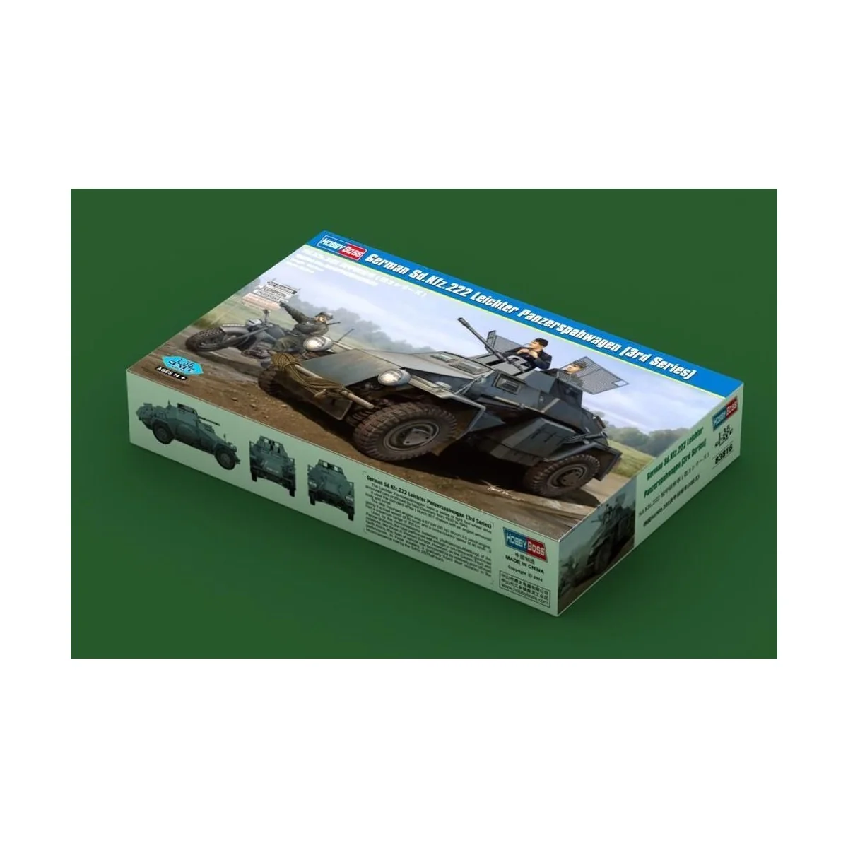 German Sd.Kfz.222 Leichter Panzerwagen, 1/35 - Hobby Boss 83816