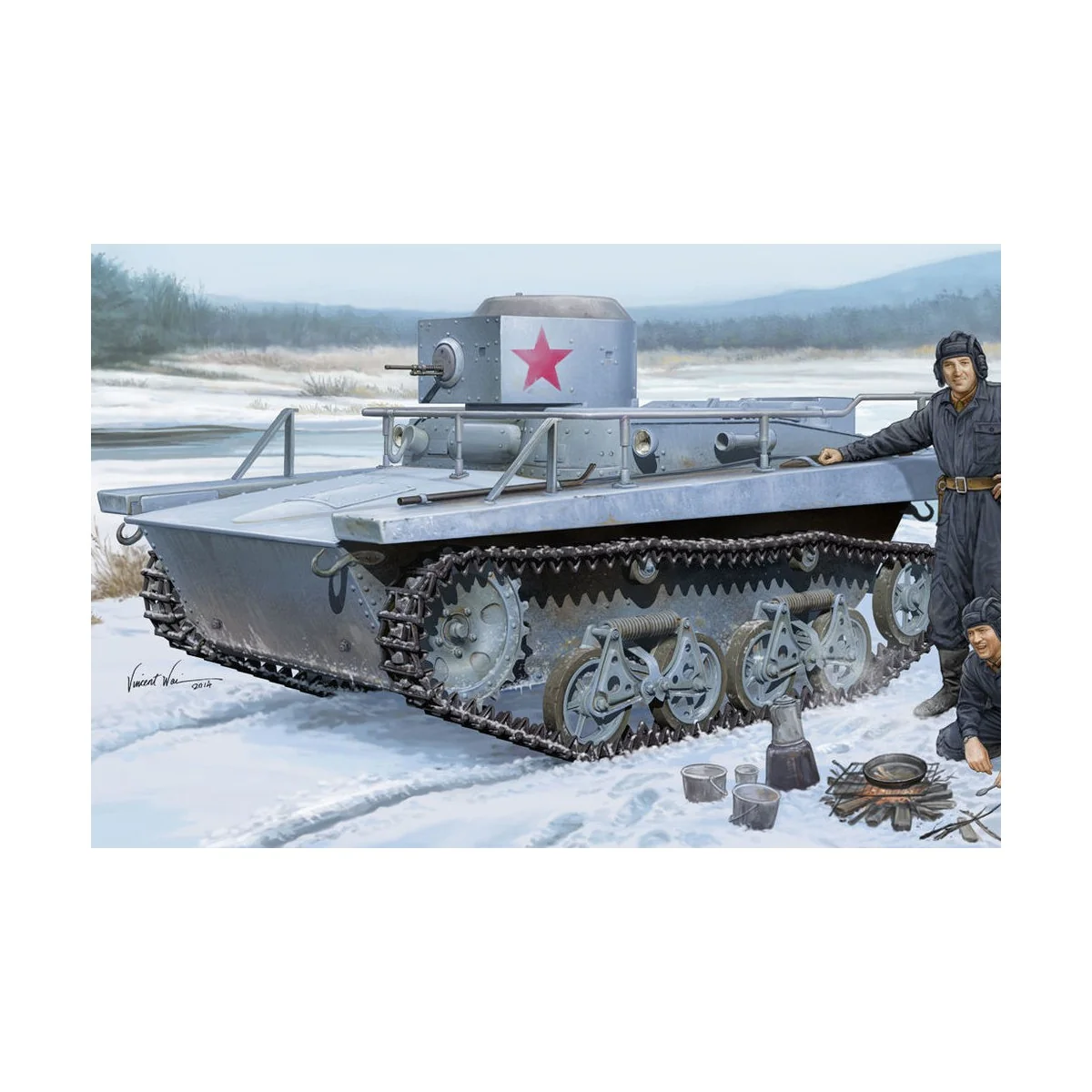 Soviet T-37TU Command Tank, 1/35 - Hobby Boss 83820