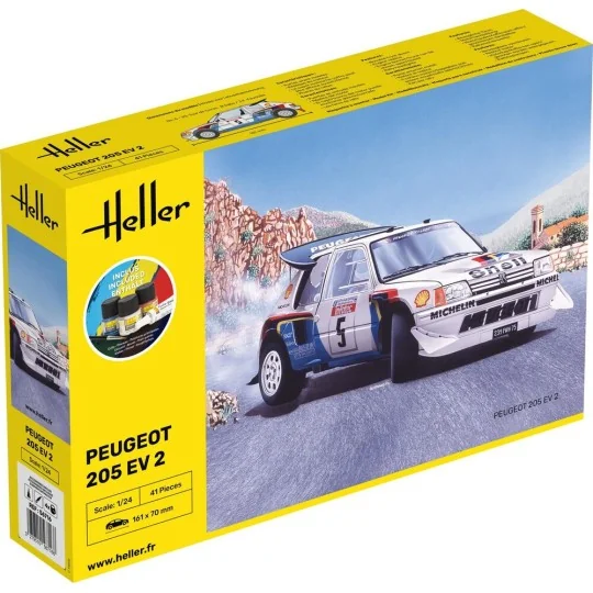 STARTER KIT Peugeot 205 EV 2, 1/24 - Heller 56716