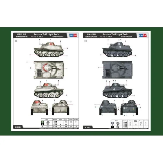 Russian T-40 Light Tank, 1/35 - Hobby Boss 83825
