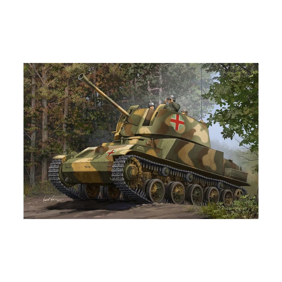 Hungarian 40M Nimrod Anti-Aircraft Gun - Hobby Boss 83829