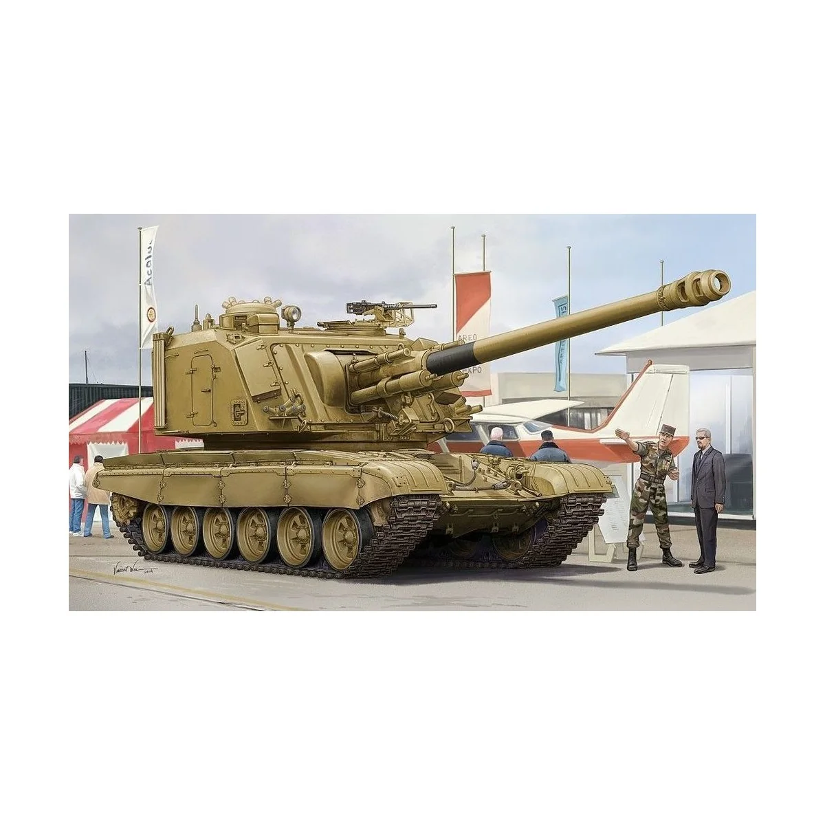 GCT 155mm AU-F1 SPH Based on T-72, 1/35 - Hobby Boss 83835