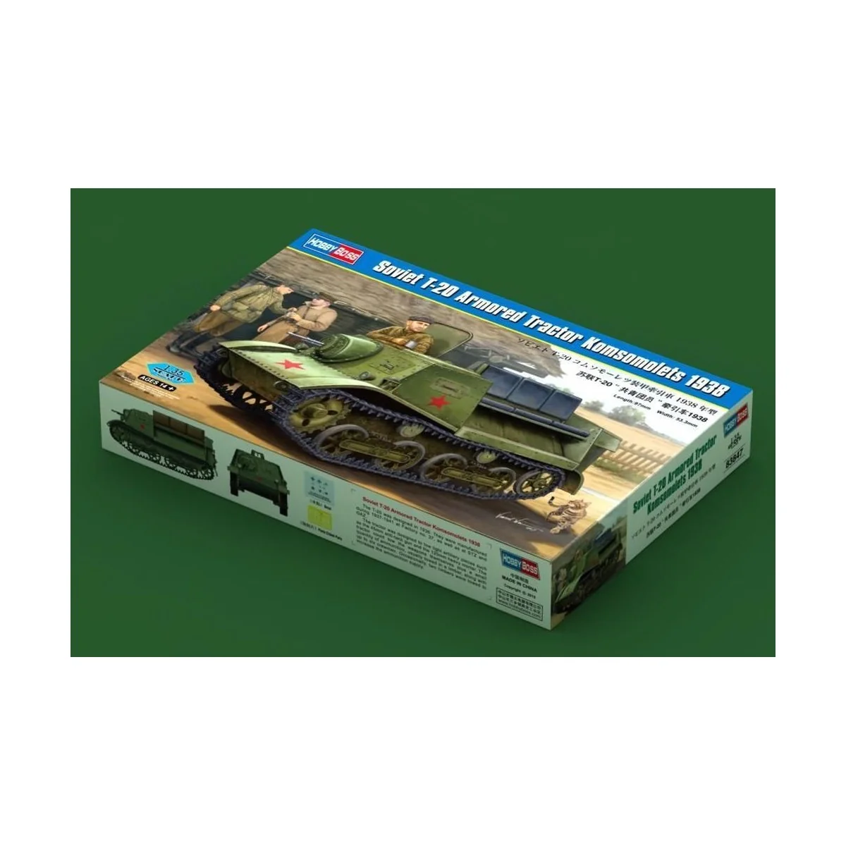 Soviet T-20 Armored Tractor Komsomolets 1938, 1/35 - Hobby Boss 83847